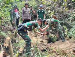 Jelang Nataru, Satgas Pamtas Tutup Jalur Tikus Perbatasan RI