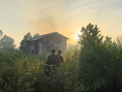 Kebakaran Lahan Nyaris Hanguskan Perumahan Di Serdam