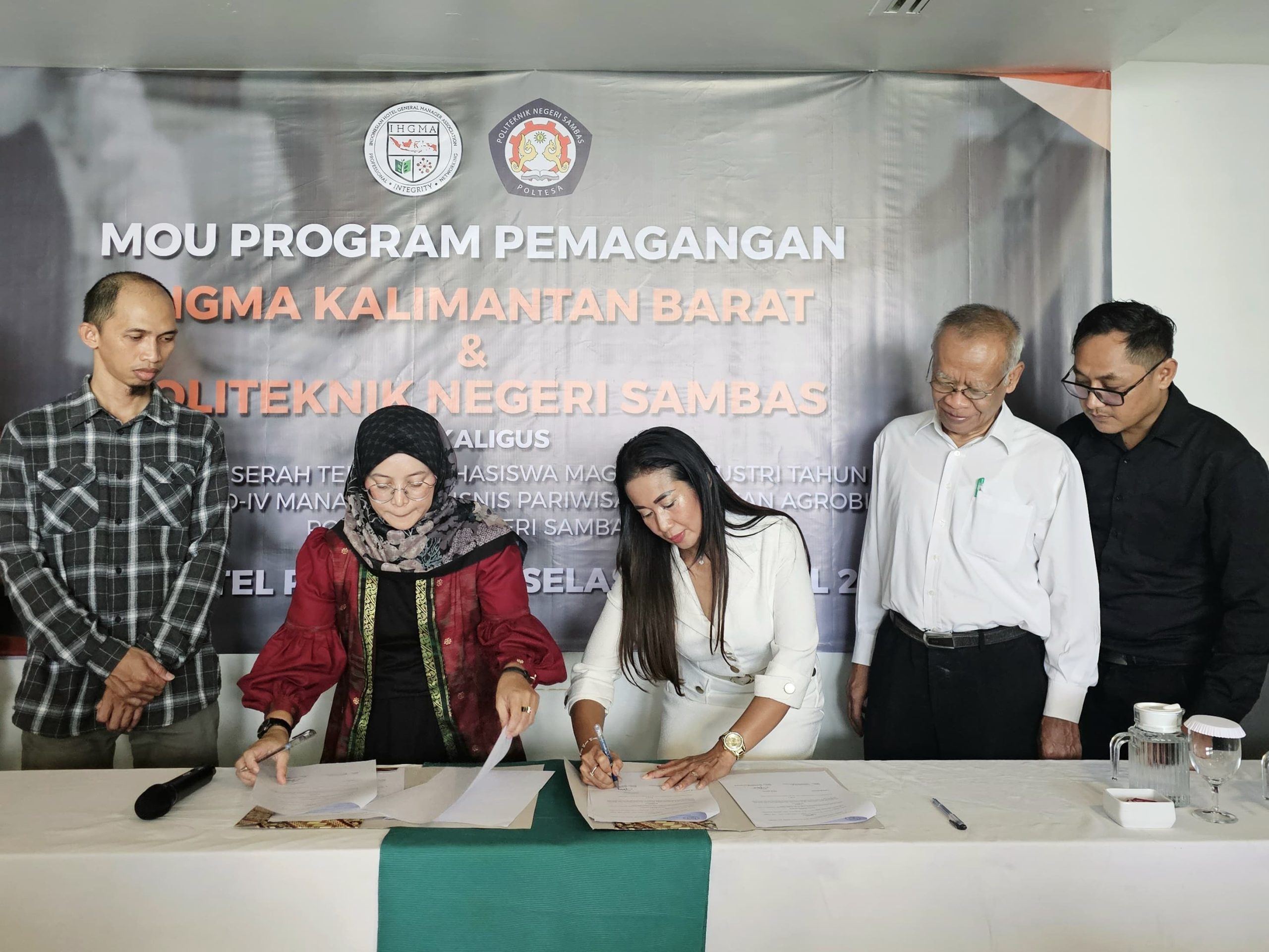 IHGMA Kalbar dan Poltesa Resmi Tandatangani MoU Program Magang