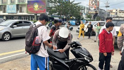 Polisi Temukan Pelajar Pontianak Lakukan Pelanggaran Dalam Berkendara Saat Operasi Patuh Kapuas 2024