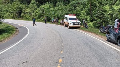 Laka Antara Truk Tangki BBM dengan Sepeda Motor di Kecamatan Nanga Tayap, 1 Orang Meninggal Dunia