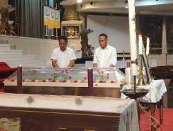 Uskup Agung Pontianak Meninggal Dunia, Krisantus Beri Penghormatan Terakhir