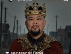 LI Bapan Kembali Sindir Dugaan Korupsi Bupati Melawi Lewat Poster Satir “The King of Corruption”