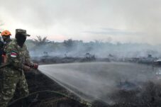 Karhutla di Desa Rasau Jaya Satu, Upaya Pemadaman Terus Dilakukan