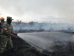 Karhutla di Desa Rasau Jaya Satu, Upaya Pemadaman Terus Dilakukan