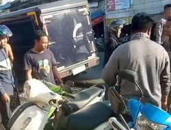 Mobil Pengangkut Uang Seruduk Kerumunan Warga di Pasar Sungai Bakau Mempawah