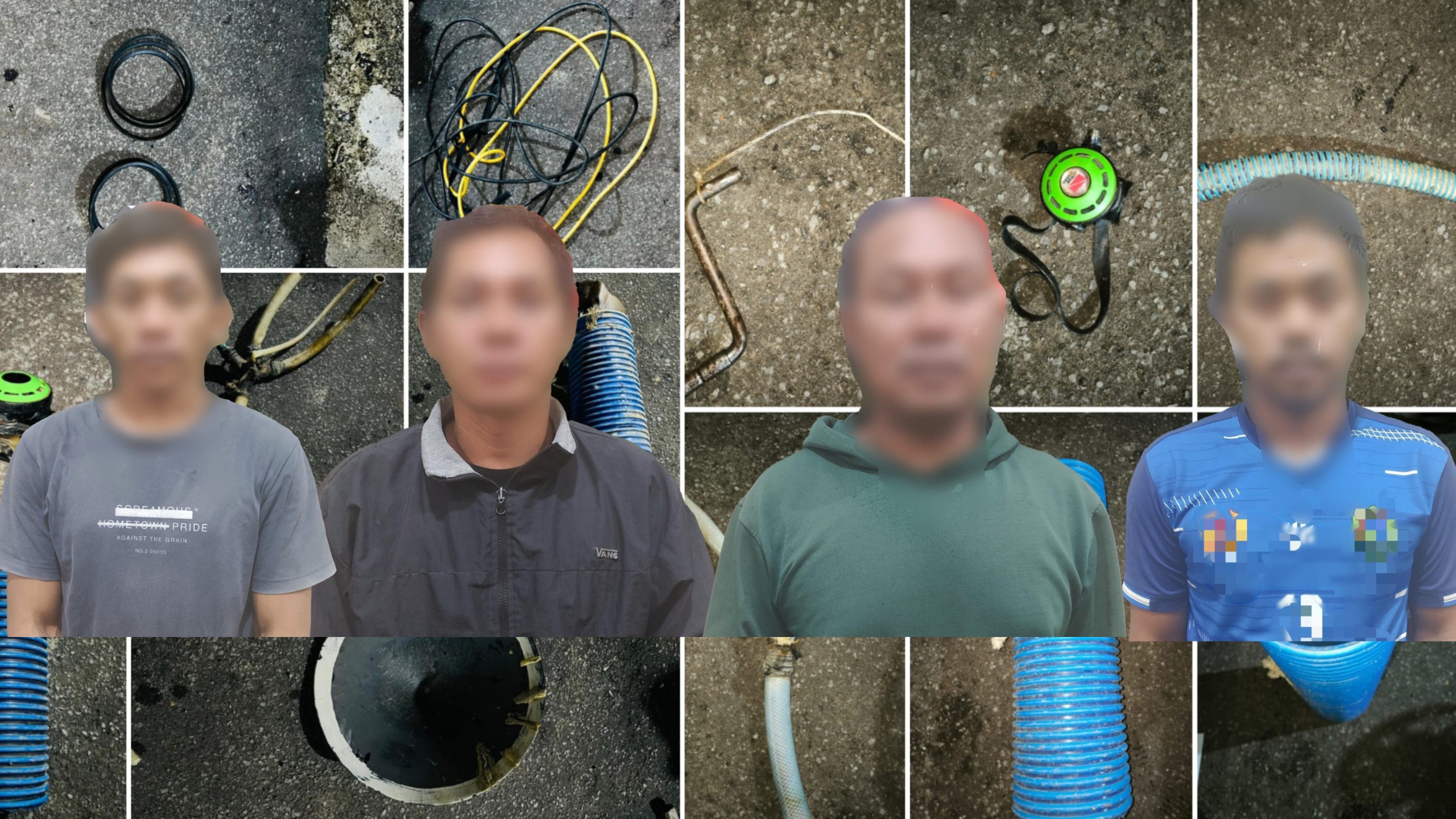 Polres Sekadau Tangkap Empat Pelaku PETI di Sungai