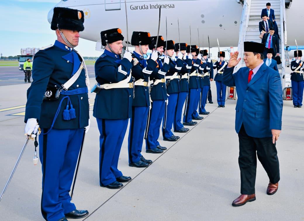 Presiden Prabowo Awali Misi Perkuat Diplomasi Indonesia-Belanda