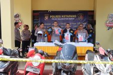 Polres Ketapang Ungkap Sindikat Curanmor, 9 Motor Diamankan