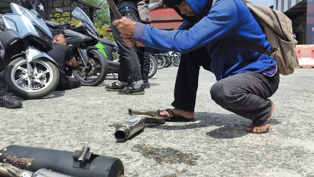 Puluhan Anak dan Kendaraan Bermotor Diamankan Pihak Kepolisian saat Aksi Balap Liar