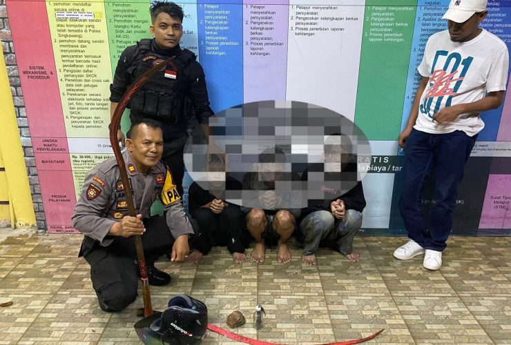 Tawuran di Singkawang Digagalkan Polisi, Celurit dan Molotov Disita
