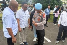 Sipropam Polres Ketapang Sidak Disiplin Usai Apel, Anggota Diperiksa Ketat