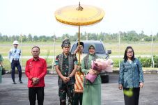 Disambut Wagub Krisantus, Pangdam XII/Tanjungpura Baru Tiba di Bumi Khatulistiwa