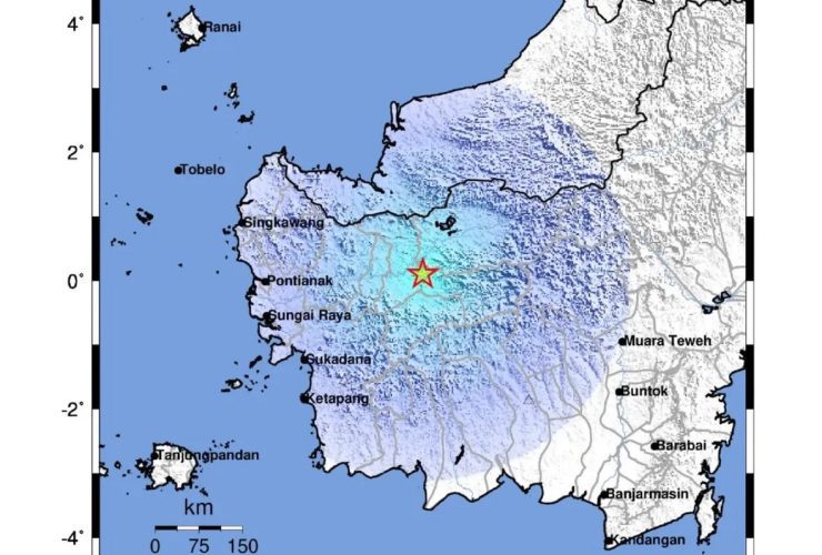 Gempa Magnitudo 4,8 Guncang Sekadau, Getaran Terasa Hingga Sintang dan Melawi