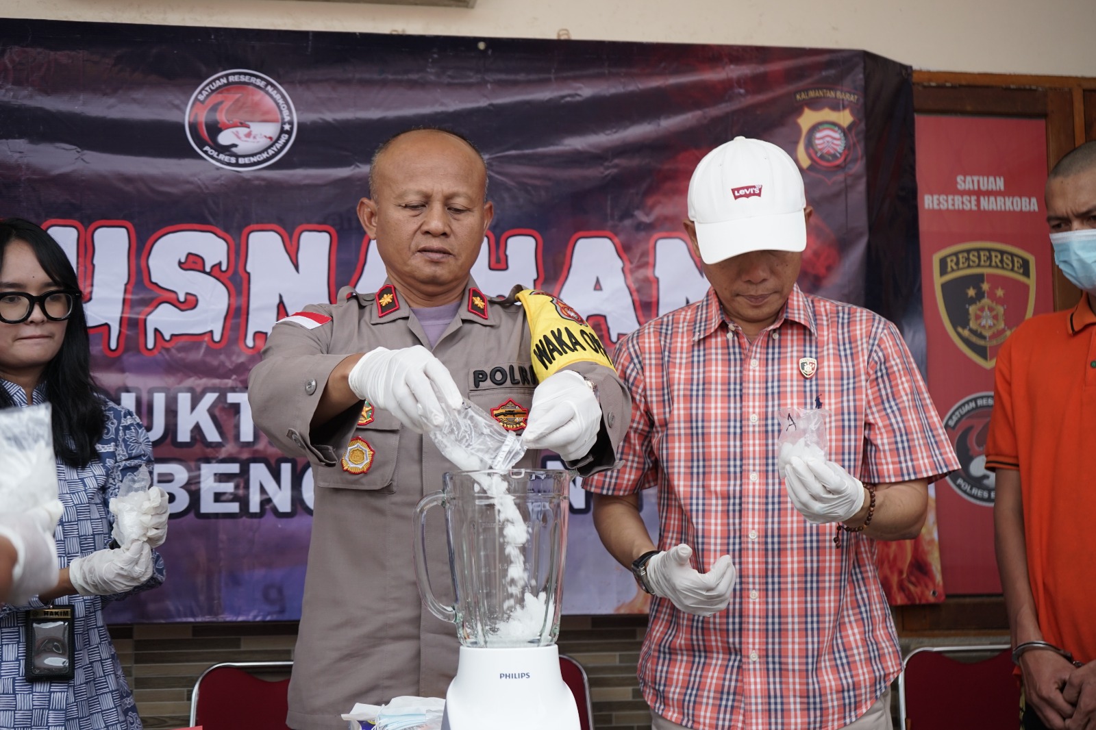 Polres Bengkayang Musnahkan 569,73 Gram Sabu