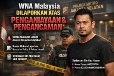 WN Malaysia Dilaporkan ke Polisi atas Dugaan Penganiayaan dan Pengancaman