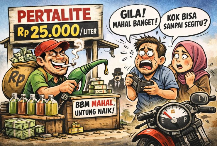 BBM Langka? Eceran Pertalite di Bengkayang Rp25 Ribu/Liter