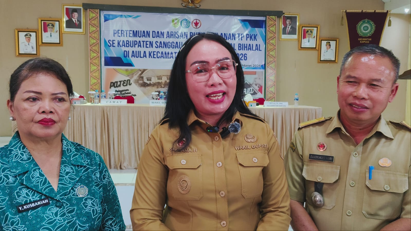 Wakil Bupati Sanggau Susana Herpena, Ingatkan Camat Jauhi Gaya Hidup Hedon