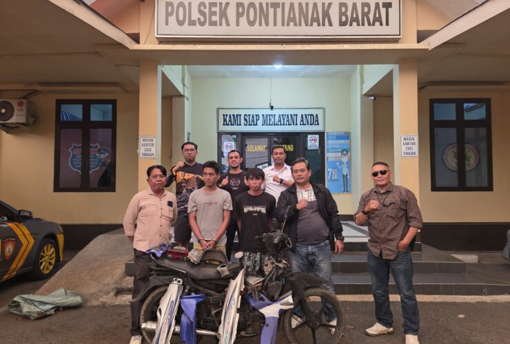 Polsek Pontianak Barat Tangkap Pelaku Pencurian Motor