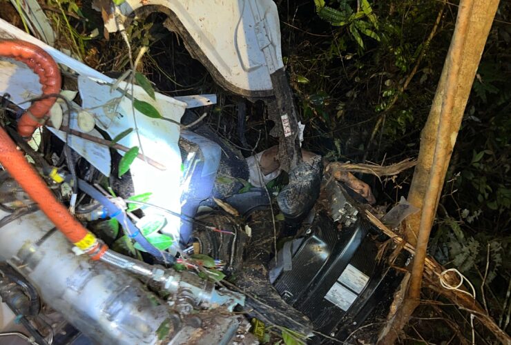 Tim Gabungan Temukan Lokasi Jatuhnya Heli, Kondisinya Terlihat Hancur