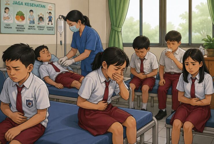 Enam Siswa SD 23 Desa Durian Kubu Raya Diduga Keracunan MBG