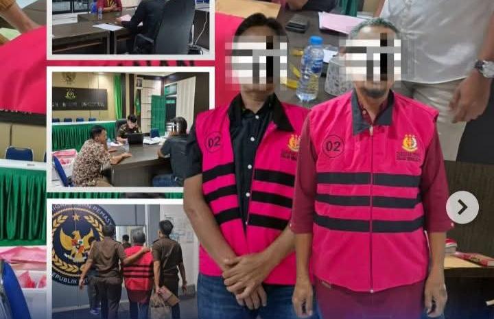 Dua Tersangka Korupsi Proyek Jalan Lambau Resmi Ditahan Kejari Bengkayang