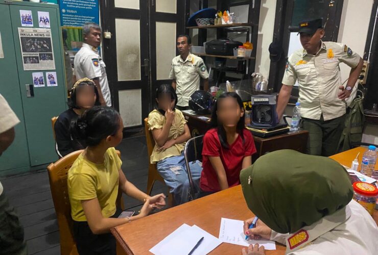 Langgar Jam Malam, Empat Anak Diamankan Sat Pol PP Pontianak