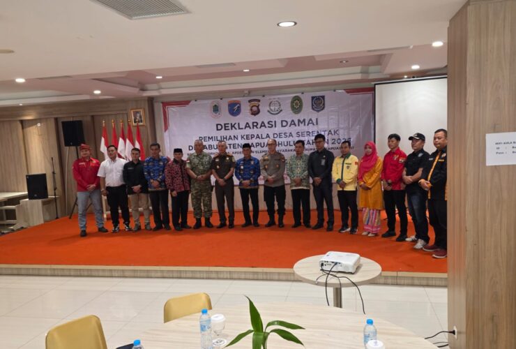 Deklarasi Damai Pilkades Kapuas Hulu, Calon Kades Siap Bertanding Secara Sportif