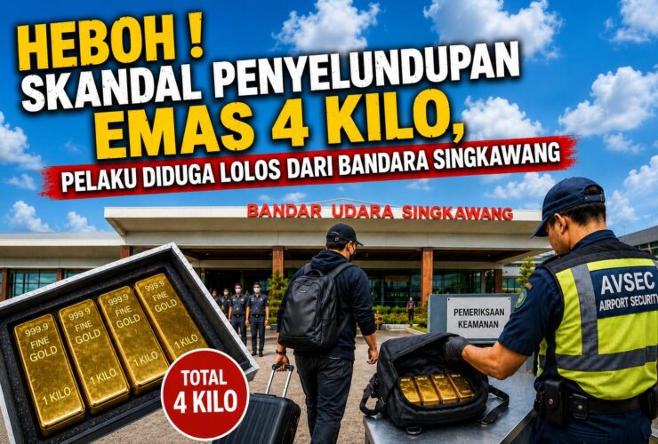 Dugaan Penyelundupan Empat Kilogram Emas, Pelaku Melenggang Bebas di Bandara Singkawang