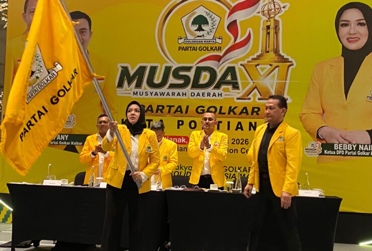Bebby Nailufa Kembali Terpilih Pimpin Golkar Kota Pontianak