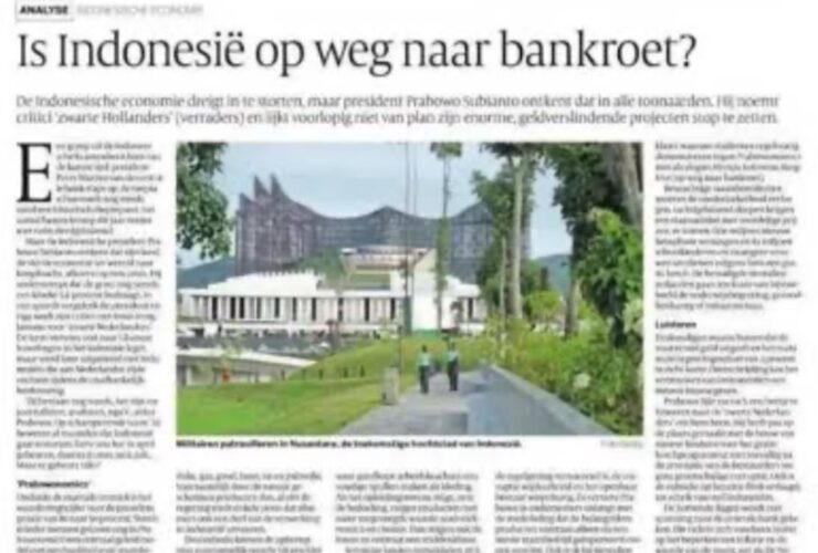 Koran Belanda dan Australia Beritakan Indonesia Menuju Bangkrut