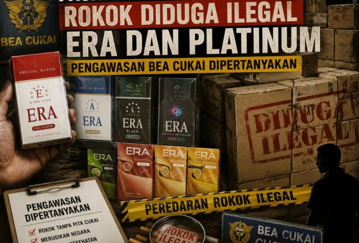 Kalbar Dibanjiri Rokok Diduga Ilegal ERA dan Platinum, Peran Bea Cukai Dipertanyakan