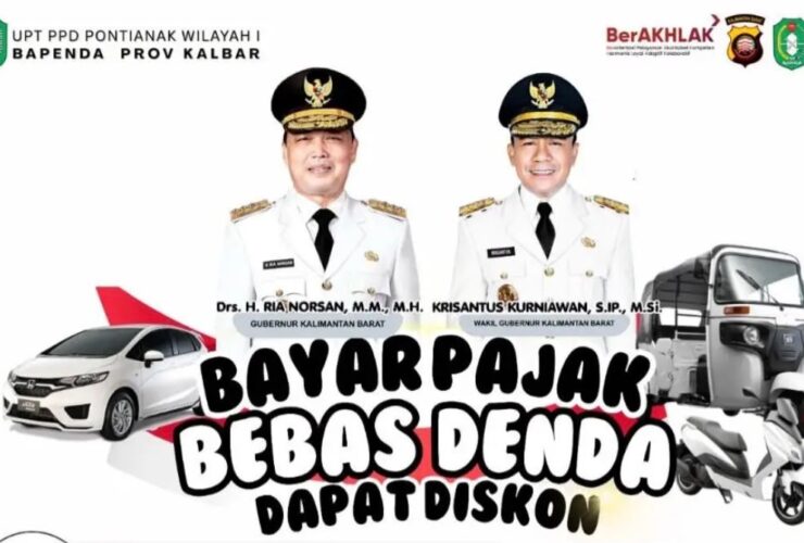 Pemprov Kalbar Kembali Hadirkan Program Bebas Denda Pajak Kendaraan, Berlaku 1–30 Oktober 2026