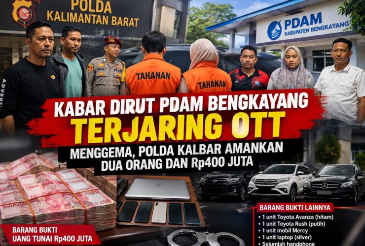 Kabar Dirut PDAM Bengkayang Terjaring OTT Menggema, Polda Kalbar Amankan Dua Orang dan Rp400 Juta